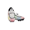 White-Multicoloured - Front - Klaaskickz Childrens-Kids Football Boots