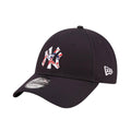 Navy - Front - New York Yankees Mens 9Forty Infill Logo Baseball Cap