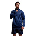 Medieval Blue - Side - Canterbury Mens Half Zip Fleece Top