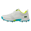 White-Blue-Green - Side - Gunn And Moore Mens Aion Spiked Cricket Shoes