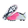 Fuchsia-White-Lime - Front - Precision Childrens-Kids Matrix Football Boots