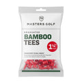 Red - Front - Masters Bamboo Graduated Golf Tees (Pack of 25)