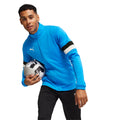 Blue - Side - Puma Mens TeamRISE Woven Tracksuit