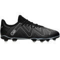 Black-Silver - Side - Puma Childrens-Kids Future Play Football Boots