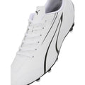 White-Black - Close up - Puma Mens Vitoria FG-AG Football Boots