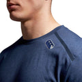 Medieval Blue - Side - Canterbury Mens Marl Polycotton Training T-Shirt