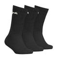 Black - Front - Puma Childrens-Kids Logo Crew Socks (Pack Of 3)