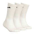 White - Front - Puma Childrens-Kids Logo Crew Socks (Pack Of 3)