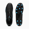 Black-Luminous Blue - Back - Puma Childrens-Kids Vitoria Football Boots