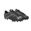 Black-Silver - Front - Puma Childrens-Kids Attacanto Football Boots