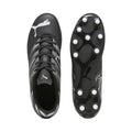 Black-Silver - Back - Puma Childrens-Kids Attacanto Football Boots