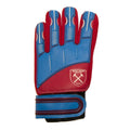 Claret-Sky Blue - Side - West Ham United FC Childrens-Kids Crest Goalkeeper Gloves