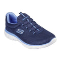 Navy-Blue - Front - Skechers Womens-Ladies Summit Geometric Trainers