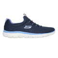 Navy-Blue - Side - Skechers Womens-Ladies Summit Geometric Trainers