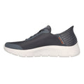 Grey-White - Back - Skechers Mens Go Walk Flex Slip-In Trainers