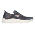 Grey-White - Side - Skechers Mens Go Walk Flex Slip-In Trainers