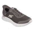 Brown - Front - Skechers Mens Go Walk Flex Slip-In Trainers