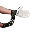 Black-Fluorescent Yellow - Back - Precision Unisex Adult Fusion X Pro Giga Roll Finger Goalkeeper Gloves