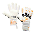 White-Fluorescent Orange-Black - Front - Precision Unisex Adult Fusion X Negative Replica Goalkeeper Gloves