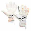 White-Fluorescent Orange-Black - Front - Precision Childrens-Kids Fusion X Pro Negative Duo Grip Goalkeeper Gloves