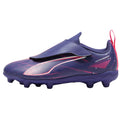 Purple-White - Lifestyle - Puma Childrens-Kids Ultra 5 Play Firm Ground Football Boots