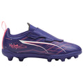 Purple-White - Pack Shot - Puma Childrens-Kids Ultra 5 Play Firm Ground Football Boots