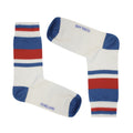 White-Blue-Red - Back - England Mens SicSock Retro Socks