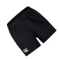 Black - Back - Canterbury Childrens-Kids Professional Polyester Shorts