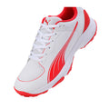 White-Red - Pack Shot - Puma Mens Spiked Cricket Shoes