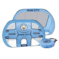 Sky Blue-White - Front - Manchester City FC 2 in 1 Pop Up Football Goal