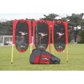 Red-Black-White - Front - Precision Free Kick Man Kit (Pack Of 3)