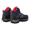 Navy-Pink - Back - Regatta Womens-Ladies Samaris III Walking Boots