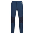 Moonlight Denim-Navy - Front - Regatta Mens Questra V Hiking Trousers