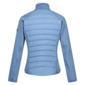 Coronet Blue-White - Side - Regatta Womens-Ladies Clumber V Hybrid Jacket