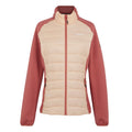 Peach Parfait-Mineral Red - Front - Regatta Womens-Ladies Clumber V Hybrid Jacket