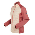 Peach Parfait-Mineral Red - Side - Regatta Womens-Ladies Clumber V Hybrid Jacket