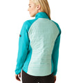 Bleached Aqua-Tahoe Blue - Pack Shot - Regatta Womens-Ladies Clumber V Hybrid Jacket