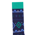 Vivid Green-Moonlight Denim - Back - Dare 2B Childrens-Kids Fair Isle Ski Socks