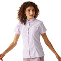 Lilac Frost - Lifestyle - Regatta Womens-Ladies Mindano VIII Ditsy Print Short-Sleeved Shirt