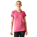 Flamingo Pink - Lifestyle - Regatta Womens-Ladies Fingal V Neck T-Shirt
