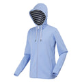 Hydrangea Blue - Side - Regatta Womens-Ladies Bayletta Striped Lining Full Zip Hoodie