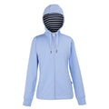 Hydrangea Blue - Front - Regatta Womens-Ladies Bayletta Striped Lining Full Zip Hoodie