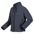 Navy - Side - Regatta Womens-Ladies Ashlynn Knitted Fleece Jacket