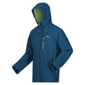 Moroccan Blue-Piquant Green - Side - Regatta Mens Okara Waterproof Jacket