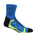 Black-Hawaiian Blue - Side - Regatta Mens Active Outdoor Socks (Pack of 2)