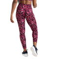 Neon Pink - Back - Regatta Womens-Ladies Influential Zebra Print Gym Leggings
