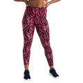 Neon Pink - Front - Regatta Womens-Ladies Influential Zebra Print Gym Leggings