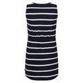 Navy-White - Back - Regatta Girls Beylina Stripe Dress