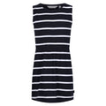 Navy-White - Front - Regatta Girls Beylina Stripe Dress