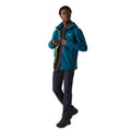 Moroccan Blue-Citron Lime - Pack Shot - Regatta Mens Bosfield II Waterproof Jacket